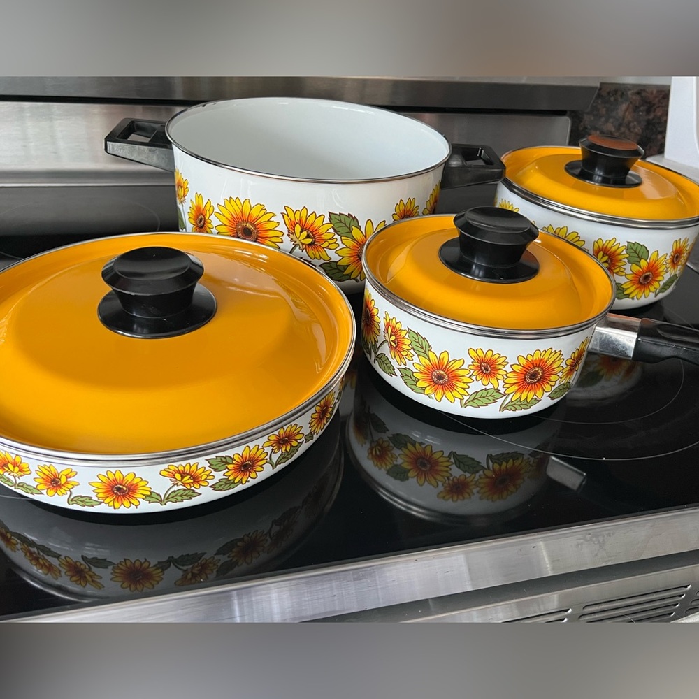 Sunflower Pots and Pan
